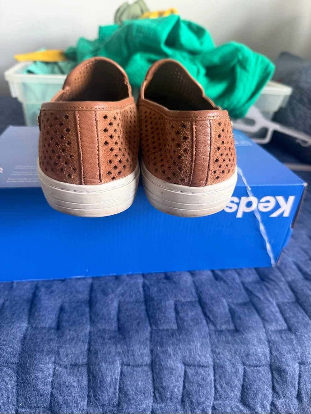 Tory Burch perforated leather